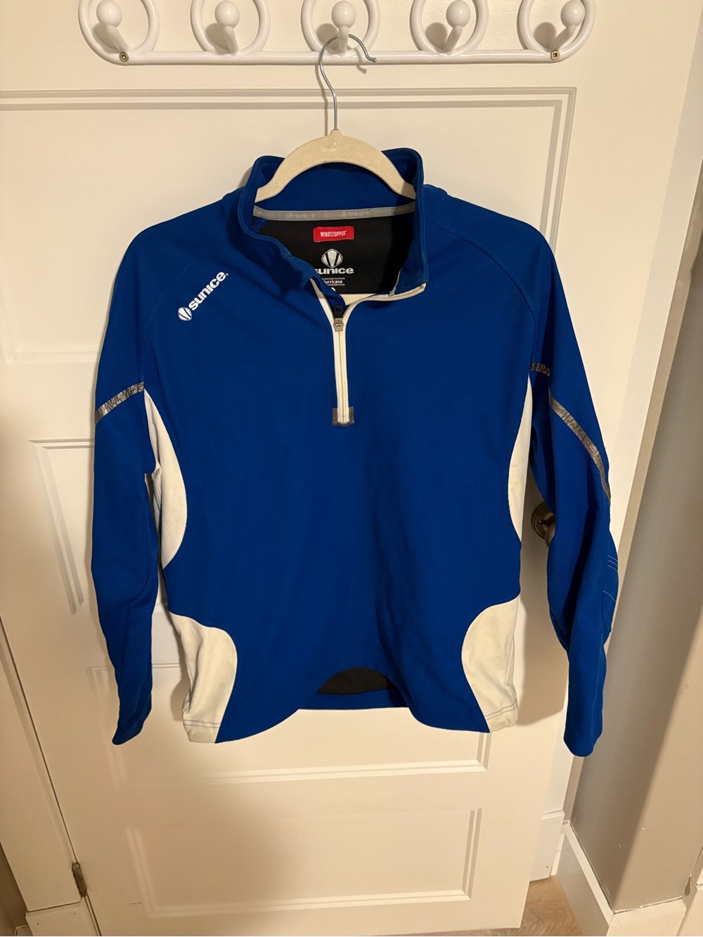 Sunice Royal Blue and Black Windstopper Jacket with White Trim
